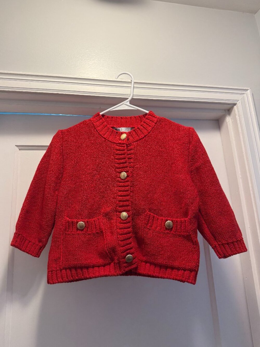 WORN ONCE! Zara Cropped Knit Cardigan